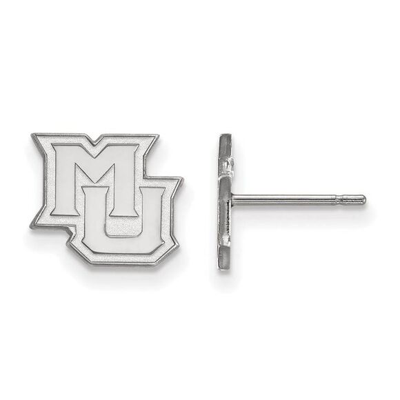 Sterling Silver Marquette University XS (Tiny) Post Earrings - Picture 1 of 3